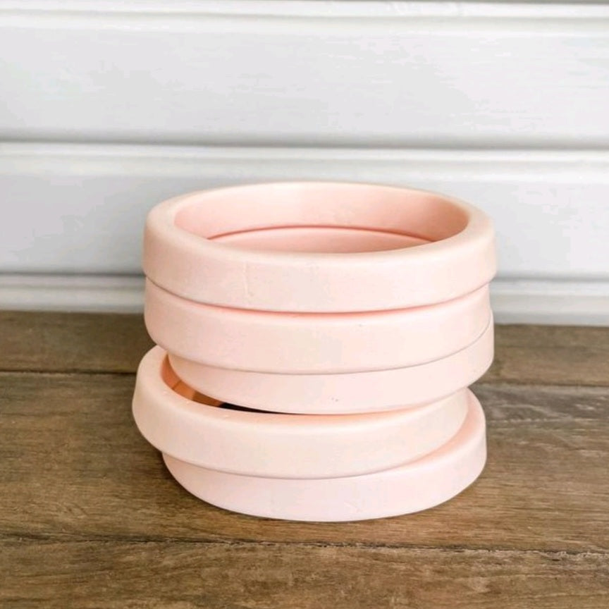 Classic Oval Resin Bangle - Sorbet