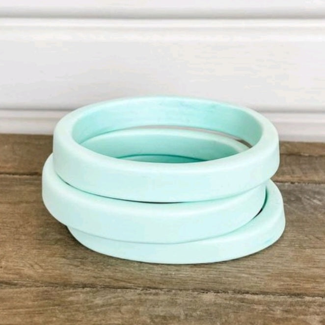 Classic Oval Resin Bangle - Sorbet