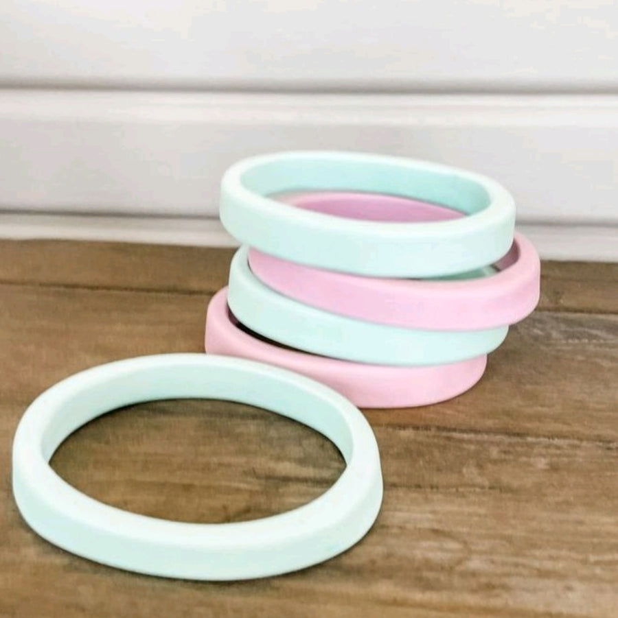 Classic Oval Resin Bangle - Sorbet